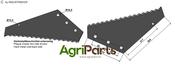Fodder mixer knives - hard metal faced - AgriParts