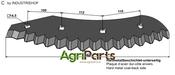 Fodder mixer knives - hard metal faced - AgriParts