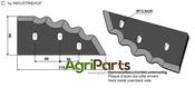 Food mixer knives - hard metal faced - right - AgriParts