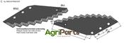 Food mixer knives - hard metal faced - AgriParts