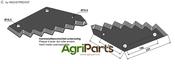 Food mixer knives - hard metal faced - AgriParts