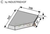Left-side corner knife - AgriParts