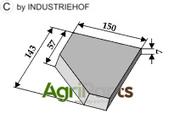 Right-side corner knife - AgriParts