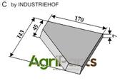 Right-side corner knife - AgriParts