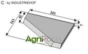 Right-side corner knife - AgriParts
