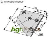 Left-side corner knife - AgriParts