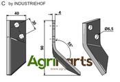 Food mixer knives, left - AgriParts