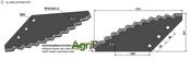 Food mixer knives - hard metal faced - AgriParts