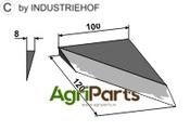 Left-side corner knife - AgriParts