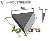 Right-side corner knife - AgriParts