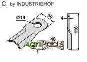 Rotary mower blade - AgriParts image