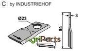 Rotary mower blade - AgriParts