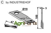 Rotary mower blade - AgriParts