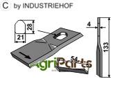 Rotary mower blade - AgriParts image