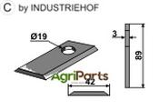 Rotary mower blade - AgriParts image
