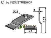 Rotary mower blade - AgriParts image