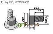 Bolt for rotary mower blades - M10x1,5 - AgriParts image