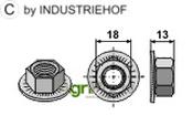 Hexagon nut - M12x1,75 - AgriParts
