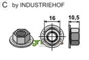 Hexagon nut - M10x1,5 - AgriParts image