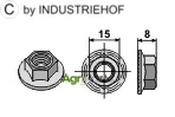 Nut - M10x1,5 - AgriParts image