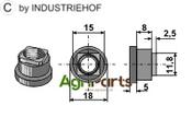Nut M10x1,5 - 12.9 - AgriParts image