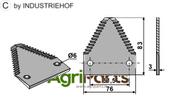 Mower knife - AgriParts