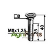 Bolt M8x1,25 - 10.9 - AgriParts image