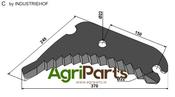 Round baler knife - AgriParts