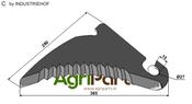 Round baler knife - AgriParts