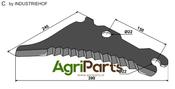 Round baler knife - AgriParts
