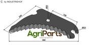 Round baler knife - AgriParts