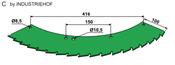 Saw blade - can be used on right and left - AgriParts image