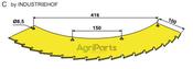 Saw blade - can be used on right and left - AgriParts image