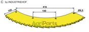 Saw blade - left - tungsten carbid hard faced - AgriParts image