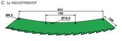 Saw blade - left - tungsten carbid hard faced - AgriParts image