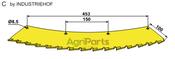 Saw blade - left - tungsten carbid hard faced - AgriParts image