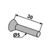 Countersunk rivet Ø5x30 - AgriParts image