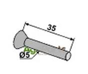 Countersunk rivet for seed share - AgriParts image