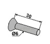Countersunk rivet for seed share - AgriParts