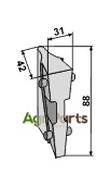 Wedge for seed share - AgriParts