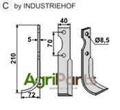 Blade, left model - AgriParts