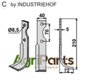 Blade, right model - AgriParts