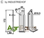 Blade, left model - AgriParts