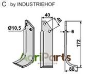 Blade, right model - AgriParts