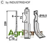 Blade, left model - AgriParts