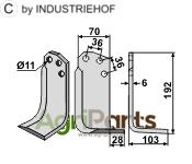 Blade, right model - AgriParts