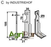Blade, left model - AgriParts