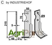 Blade, left model - AgriParts