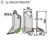 Blade, right model - AgriParts