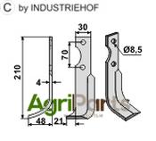 Blade, left model - AgriParts